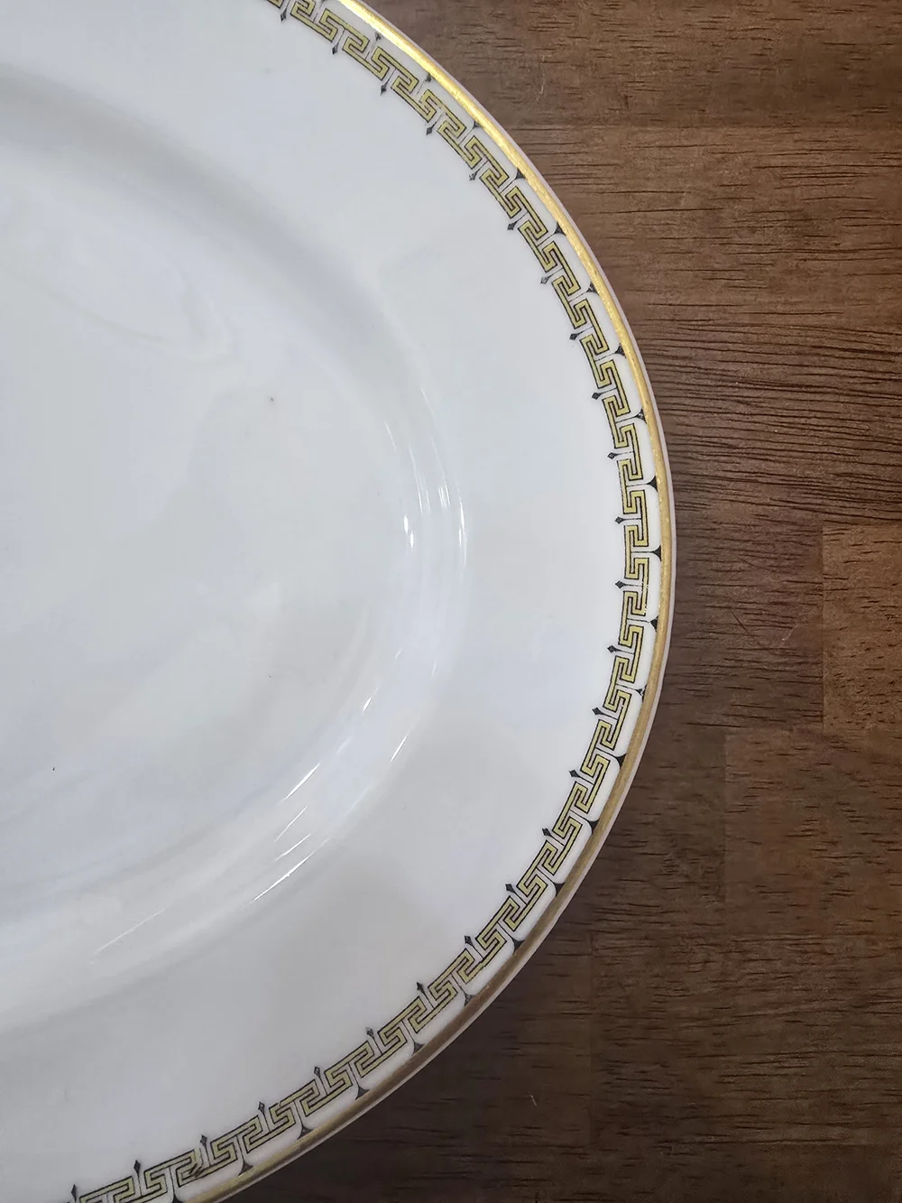 VTG Haviland & Co Limoges France ALBANY Greek Key Oval Serving Platter 14